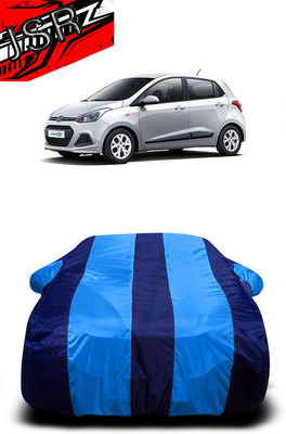 J S R Car Cover For Hyundai Grand i10 (With Mirror Pockets)(Blue)