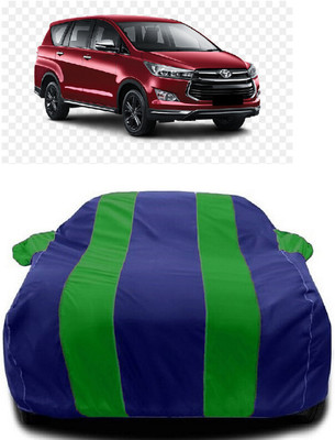 Autoprime Car Cover For Toyota Innova Crysta 2.8 GX AT (With Mirror Pockets)(Green, Blue)
