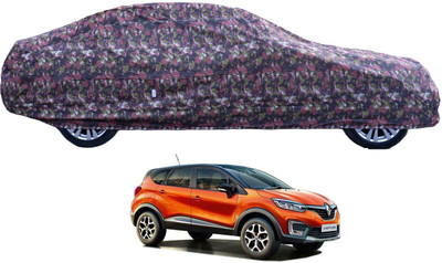Auto Hub Car Cover For Renault Captur (With Mirror Pockets)(Green)