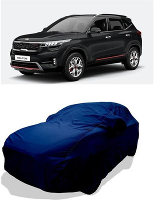 QLAX Car Cover For Maruti Seltos GTX Plus AT 1.5 Diesel (With Mirror Pockets)(Blue)