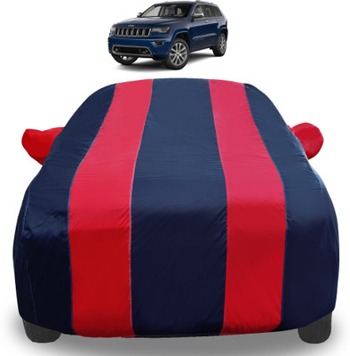 Amanzo Car Cover For Jeep Compass (With Mirror Pockets)(Red)
