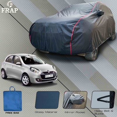 Frap Car Cover For Renault Pulse (With Mirror Pockets)(Grey, Red)