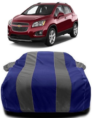 Autoprime Car Cover For Chevrolet Trax SUV (With Mirror Pockets)(Grey, Blue)