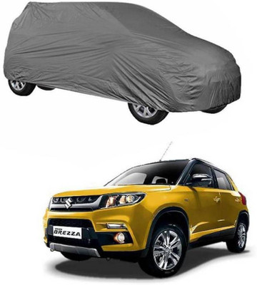 ANLOPE Car Cover For Maruti Suzuki Vitara Brezza (Without Mirror Pockets)(Grey)