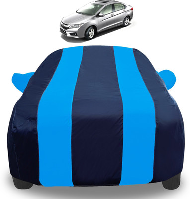 Auto Hub Car Cover For Honda City i-Dtec (With Mirror Pockets)(Blue)