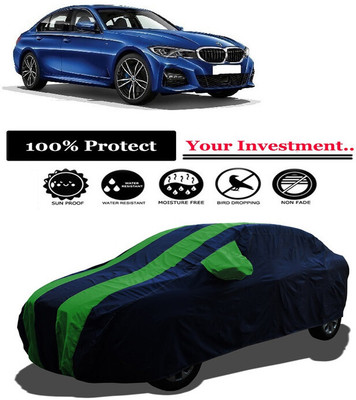 Amexride Car Cover For Mini Cooper 3 Series (With Mirror Pockets)(Green)