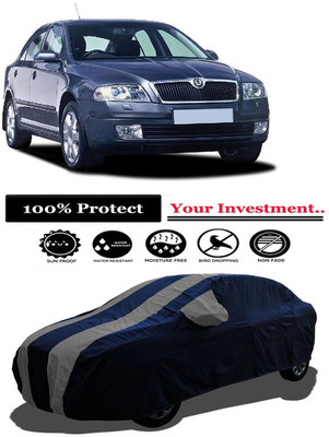 Amexride Car Cover For Skoda Octavia 1.9 TDI (With Mirror Pockets)(Grey)