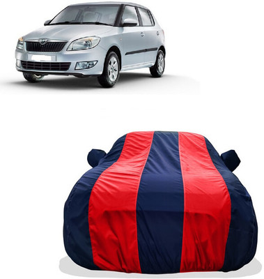 Tricway Car Cover For Skoda Fabia Active Plus 1.2 TDI CR (With Mirror Pockets)(Red)