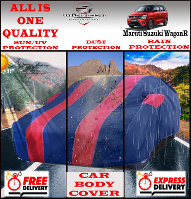 Tamanchi Autocare Car Cover For Maruti Suzuki WagonR(Red, Black)