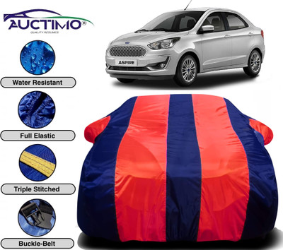 AUCTIMO Car Cover For Ford Figo Aspire (With Mirror Pockets)(Multicolor)