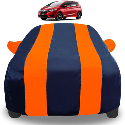 Amanzo Car Cover For Honda Jazz (With Mirror Pockets)(Orange)