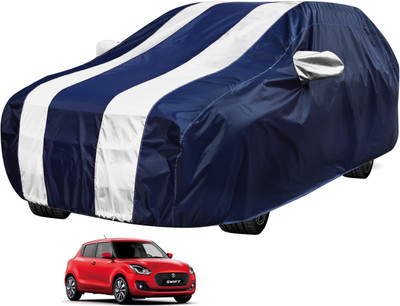 Auto Hub Car Cover For Maruti Suzuki Swift (Without Mirror Pockets)(Black, White)