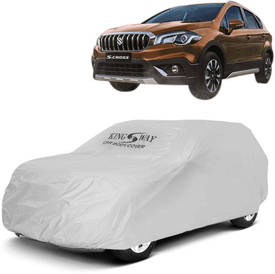 Kingsway Car Cover For Maruti Suzuki S-Cross (Without Mirror Pockets)(Silver, For 2020, 2021, 2022 Models)