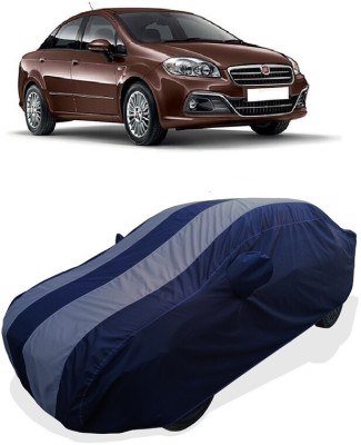 Coxtor Car Cover For Fiat Linea T Jet Dynamic (With Mirror Pockets)(Grey)