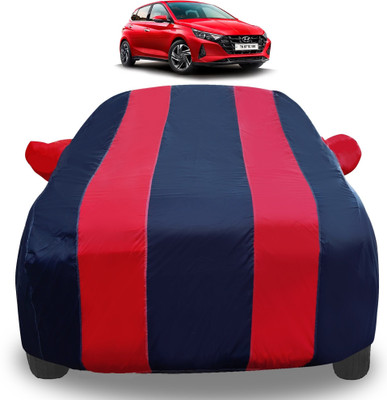 Auto Hub Car Cover For Hyundai i20 Sportz (With Mirror Pockets)(Red)