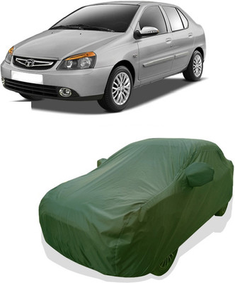 Tricway Car Cover For Tata Indigo eCS (With Mirror Pockets)(Green)