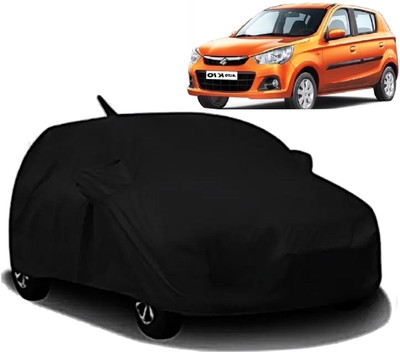 MAVENS Car Cover For Maruti Suzuki Alto K10 (With Mirror Pockets)(Black)