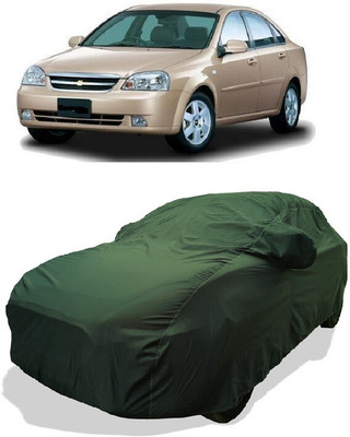 Coxtor Car Cover For Chevrolet Optra Elite (With Mirror Pockets)(Green)