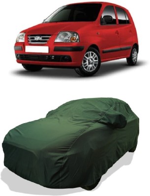 Coxtor Car Cover For Hyundai Santro GLS I Euro I (With Mirror Pockets)(Green)