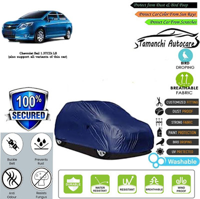 Tamanchi Autocare Car Cover For Chevrolet Sail 1.3TCDi LS(Blue)