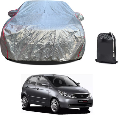 PAGORA Car Cover For Tata Indica Vista (With Mirror Pockets)(Silver, For 2019, 2020, 2021, 2022, 2023 Models)