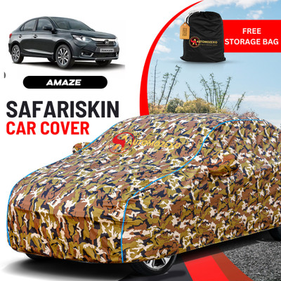 AUTOMOZEXO Car Cover For Honda Amaze (With Mirror Pockets)(Multicolor)