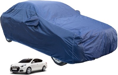 Auto Hub Car Cover For Renault Scala (With Mirror Pockets)(Blue)