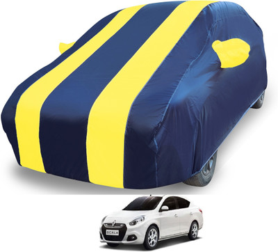 MOCKHE Car Cover For Renault Scala (With Mirror Pockets)(White)
