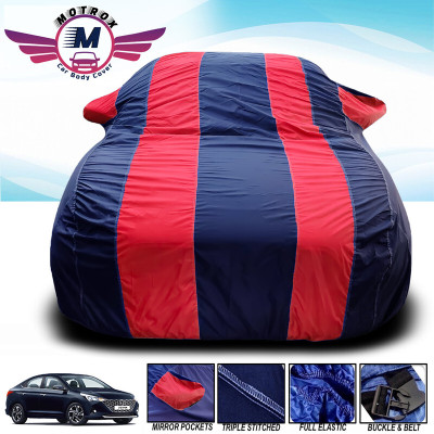 MoTRoX Car Cover For Tata Indica eV2 (With Mirror Pockets)(Red, Blue)
