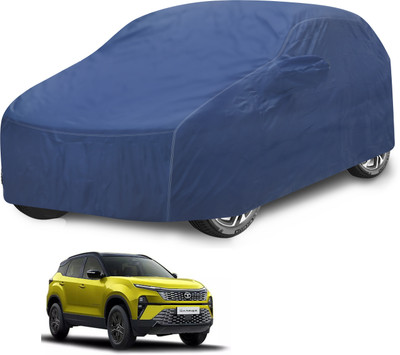 Auto Hub Car Cover For Tata Harrier (With Mirror Pockets)(Blue)