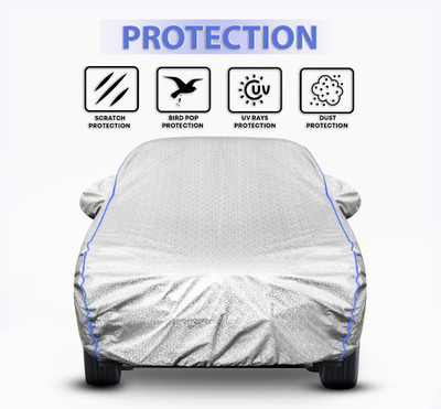 MOTOCARBS Car Cover For Chevrolet Tavera 7 STR (With Mirror Pockets)(Silver)