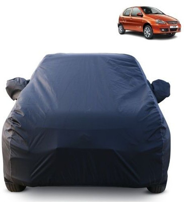 BOTAUTO Car Cover For Tata Indica V2 (With Mirror Pockets)(Blue)