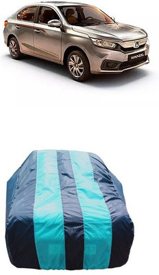 SRI GORAKHNATH TRADERS Car Cover For Honda Amaze S Petrol (Without Mirror Pockets)(White, Blue)