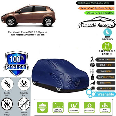 Tamanchi Autocare Car Cover For Fiat Abarth Punto EVO 1.3 Dynamic(Blue)