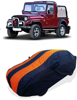 QLAX Car Cover For Maruti Thar DI 4X2 PS (With Mirror Pockets)(Orange)