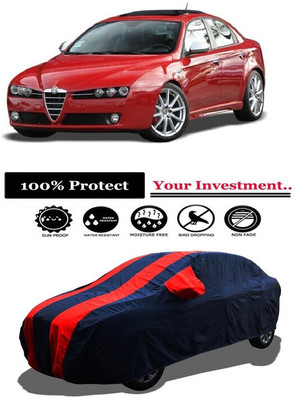 Amexride Car Cover For Alfa Romeo Sedan 159 1750 TBi Ti (With Mirror Pockets)(Red)