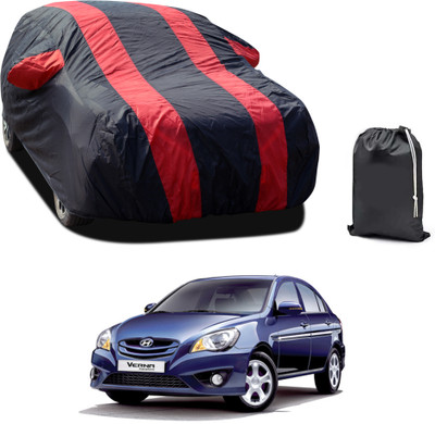 PAGORA Car Cover For Hyundai Verna Transform (With Mirror Pockets)(Red, For 2019, 2020, 2021, 2022, 2023 Models)