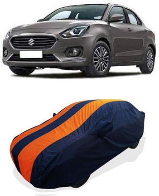 QLAX Car Cover For Maruti Swift Dzire AMT VDI Diesel (With Mirror Pockets)(Orange)