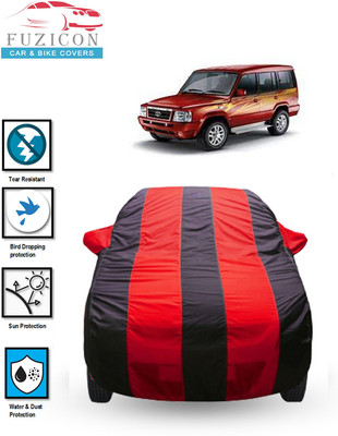 FUZICON Car Cover For Tata Sumo (With Mirror Pockets)(Blue, Red)