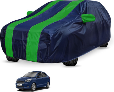 Auto Hub Car Cover For Ford Figo Aspire (Without Mirror Pockets)(Black, Green)
