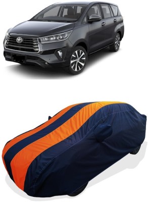 Coxtor Car Cover For Toyota Innova Crysta 2.7 ZX AT (With Mirror Pockets)(Orange)