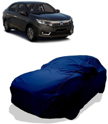 Coxtor Car Cover For Honda Amaze (With Mirror Pockets)(Green)