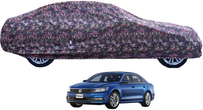 MOCKHE Car Cover For Volkswagen Passat (With Mirror Pockets)(Green)