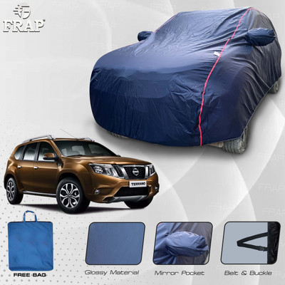 Frap Car Cover For Nissan Terrano (With Mirror Pockets)(Blue, Red)