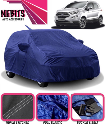 NEBITS Car Cover For Ford Ecosport (With Mirror Pockets)(Blue)