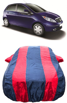 Wegather Car Cover For Tata Vista Tech (With Mirror Pockets)(Red)