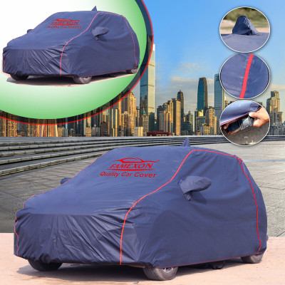 FAMEXON Car Cover For Ford Figo (With Mirror Pockets)(Blue)