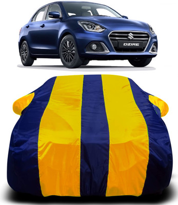 AXLOZ Car Cover For Maruti Suzuki Dzire (With Mirror Pockets)(Multicolor)