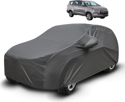 MOCKHE Car Cover For Toyota Innova Crysta (With Mirror Pockets)(Grey)