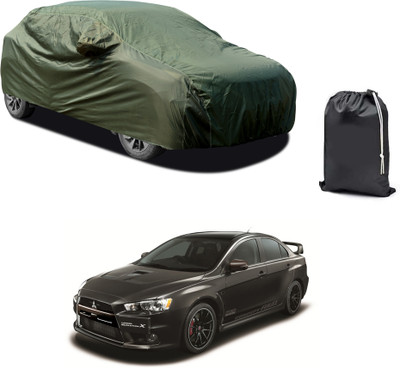 GOSHIV-car and bike accessories Car Cover For Mitsubishi Lancer Evolution (With Mirror Pockets)(Green)